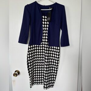 ✨Fashion Vintage Midi Dress – Size M